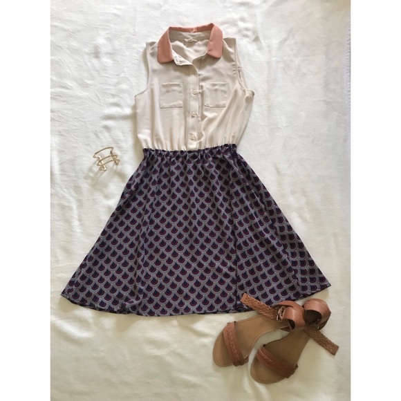 Madison Jules Fit and Flare Retro Dress - Picture 4 of 4